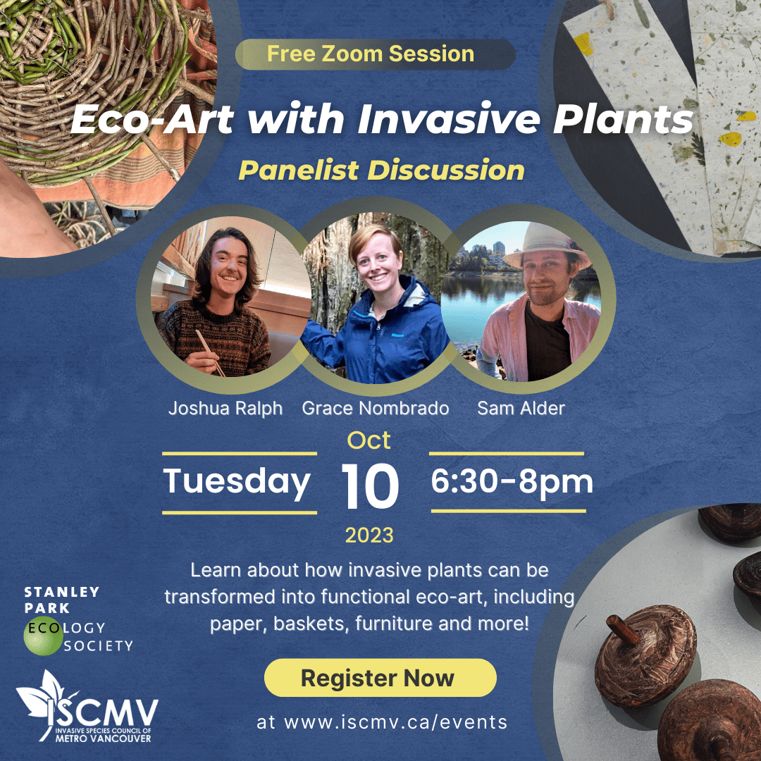 Stewardship Session EcoArt with Invasive Plants October 2023 ISCMV