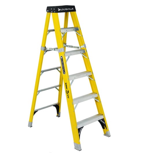 Louisville Ladder 12' Step Ladder Type IAA, Fiberglass, 11 Steps