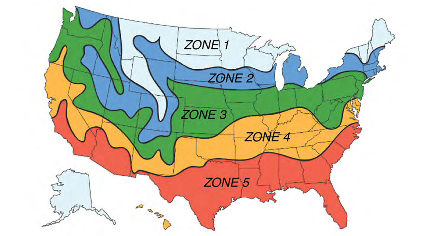 Climate Zone Map Usa Hvac