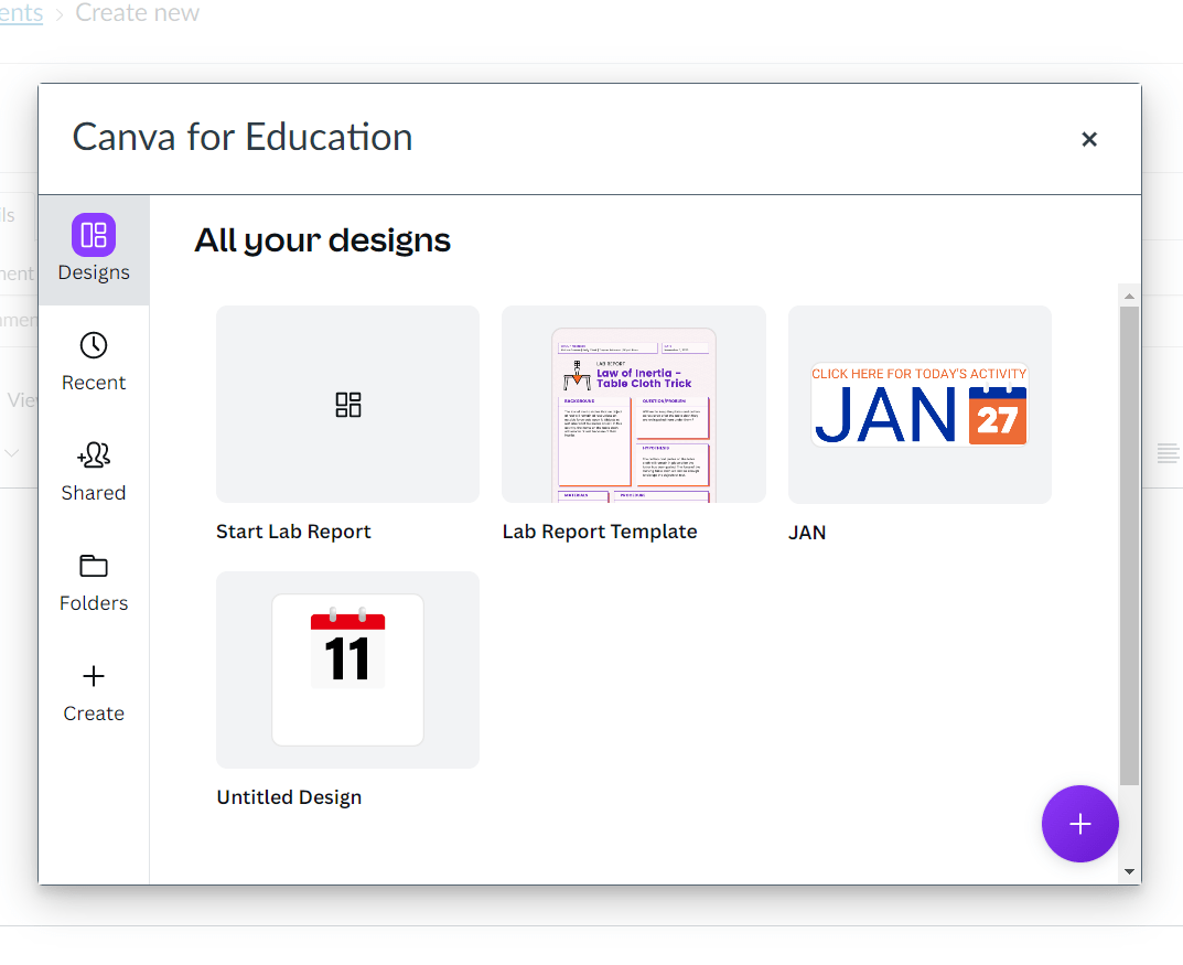Create Templates in Canva for Students to Use on Assignments in Canvas