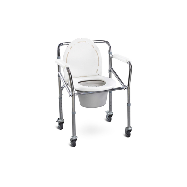HEIGHTADJUSTABLE,WHEELED COMMODE CHAIR I Sehat Medicare