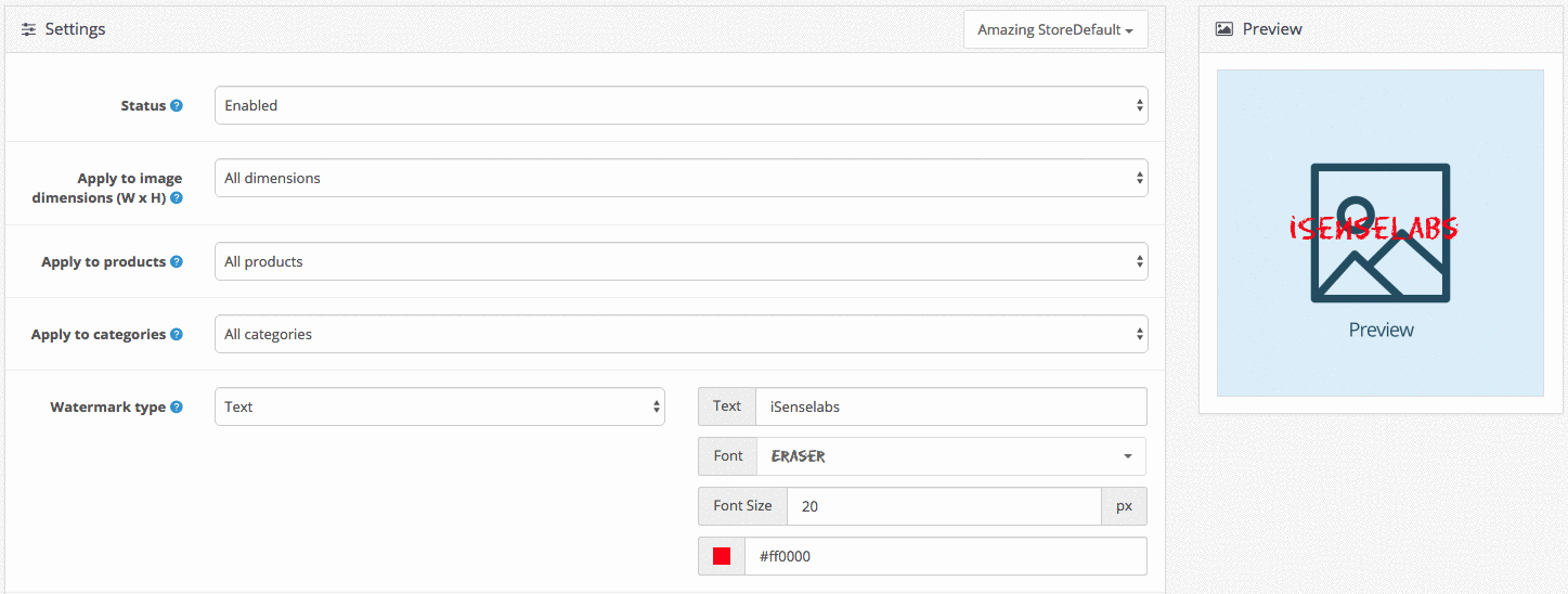 WaterMark Automatic Product watermarking iSenseLabs