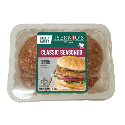 Classic Seasoned Chicken Patties Isernio's Premium