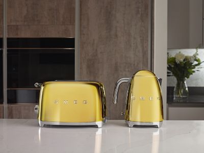 SMEG/スメッグ トースター ゴールド オーブンレンジ・トースター 純正新品