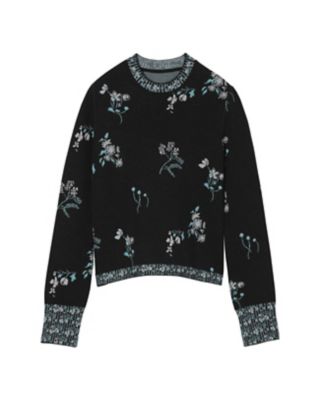 Floral Jacquard Knitted Top Mame Kurogouchi (Women)/マメ クロゴウチ 三越伊勢丹