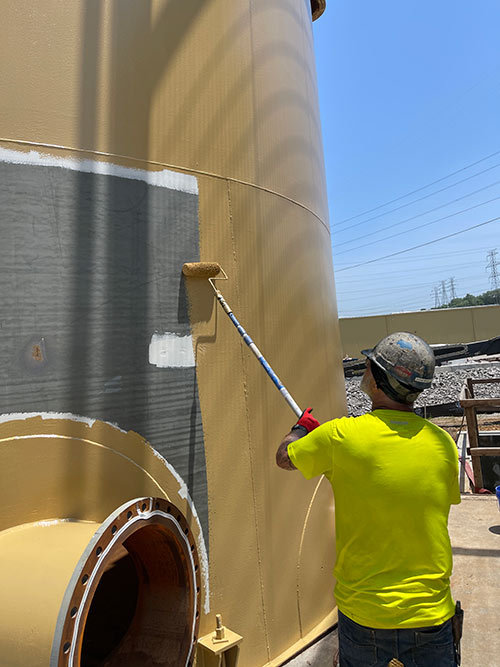 Steel Surge Tank Coatings Industrial Services Group/Universal Blastco