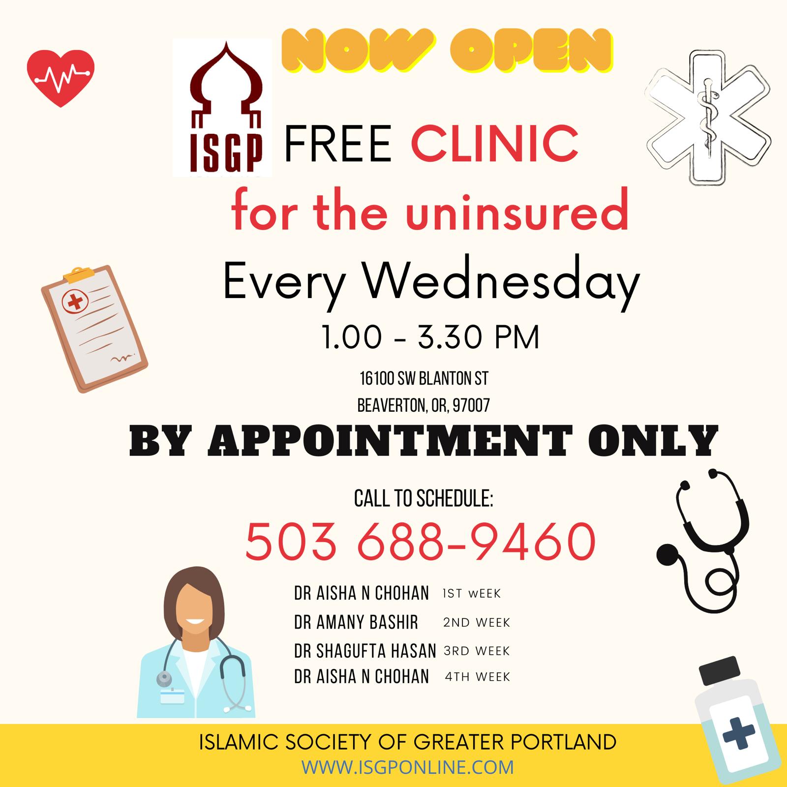 Free Clinic for the uninsured