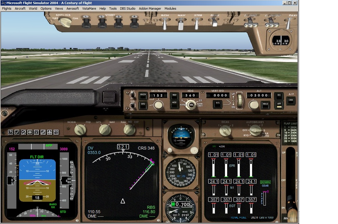 Replace the default 747 PFD with the ISG PFD.