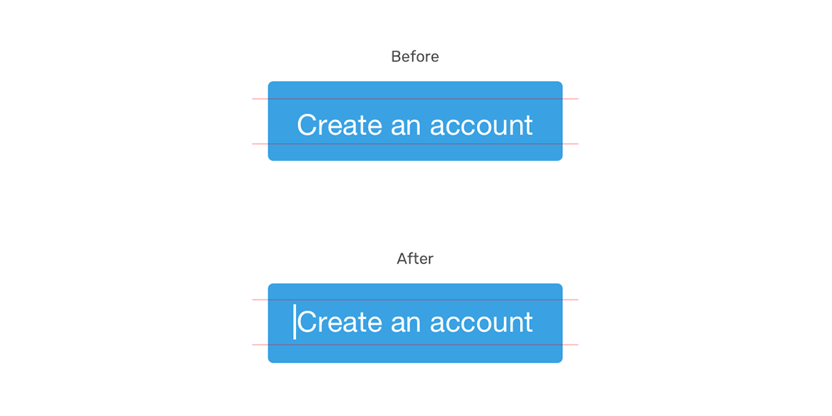 Aligning a Button Label Vertically