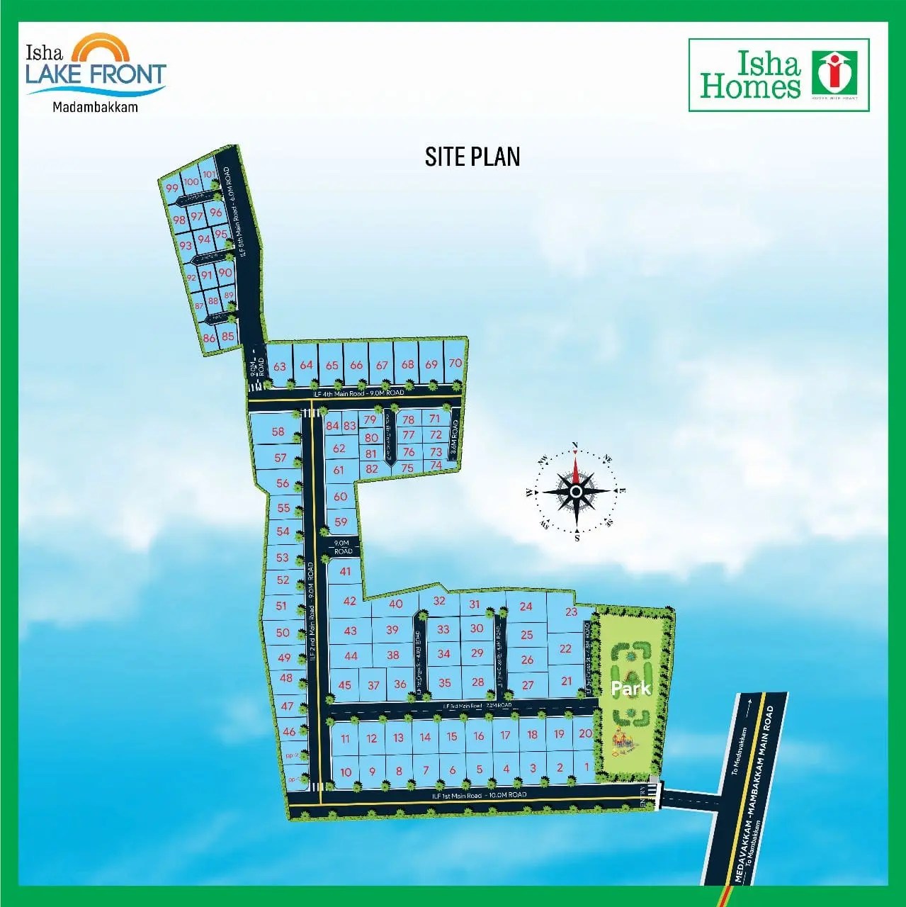 101 Plots for sale next to Medavakkam, Chennai