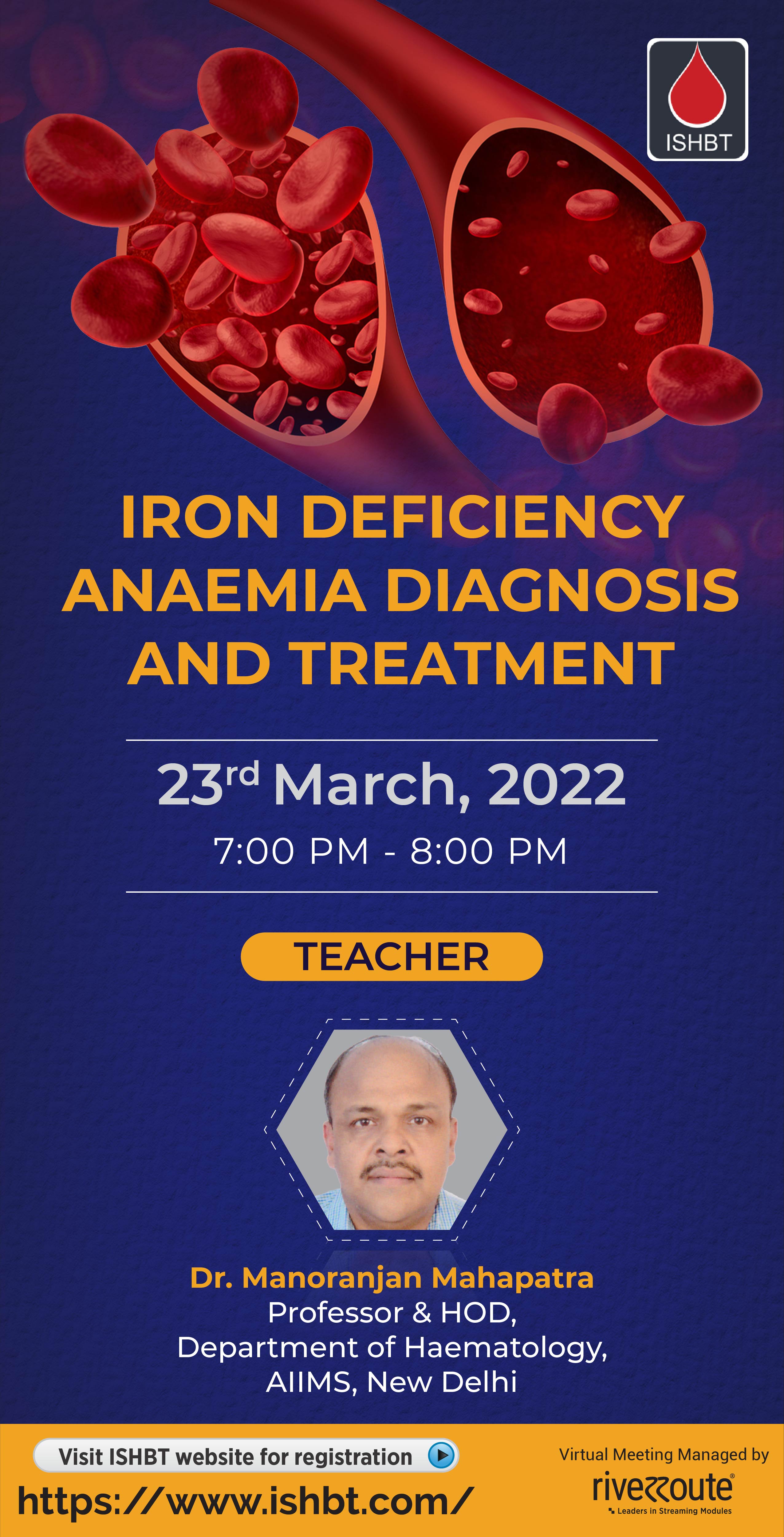 ISHBT Indian Society of Hematology and Blood Transfusion.