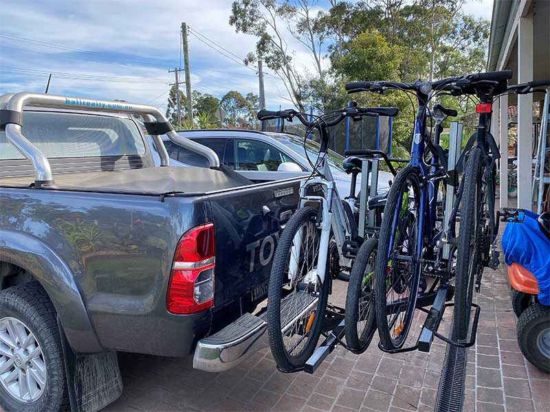 Bike Rack to suit Toyota Hilux and Jayco Camper