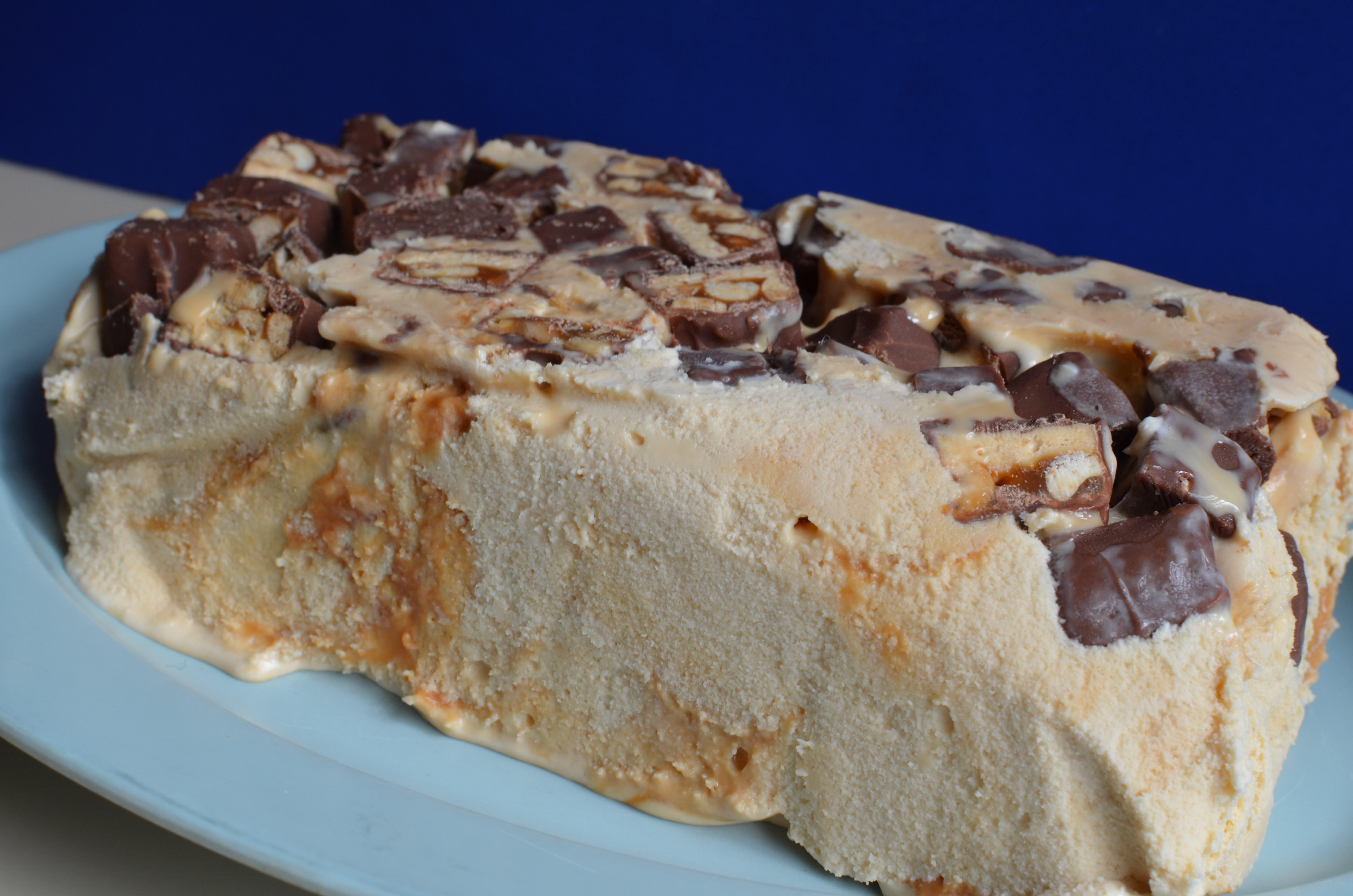 Short And Sweet. Dulce De Leche Candy Bar Terrine. I Sing In The Kitchen