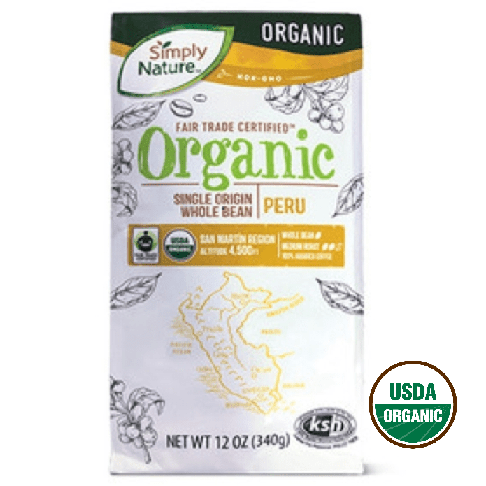 Simply Nature Organic Coffee Single Origin Coffees