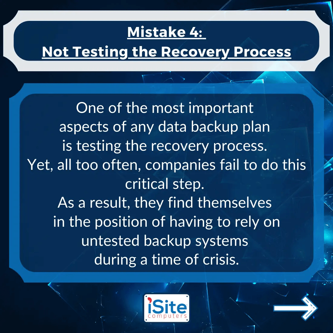Avoid These 6 Critical Data Backup Mistakes iSite Computers(04)