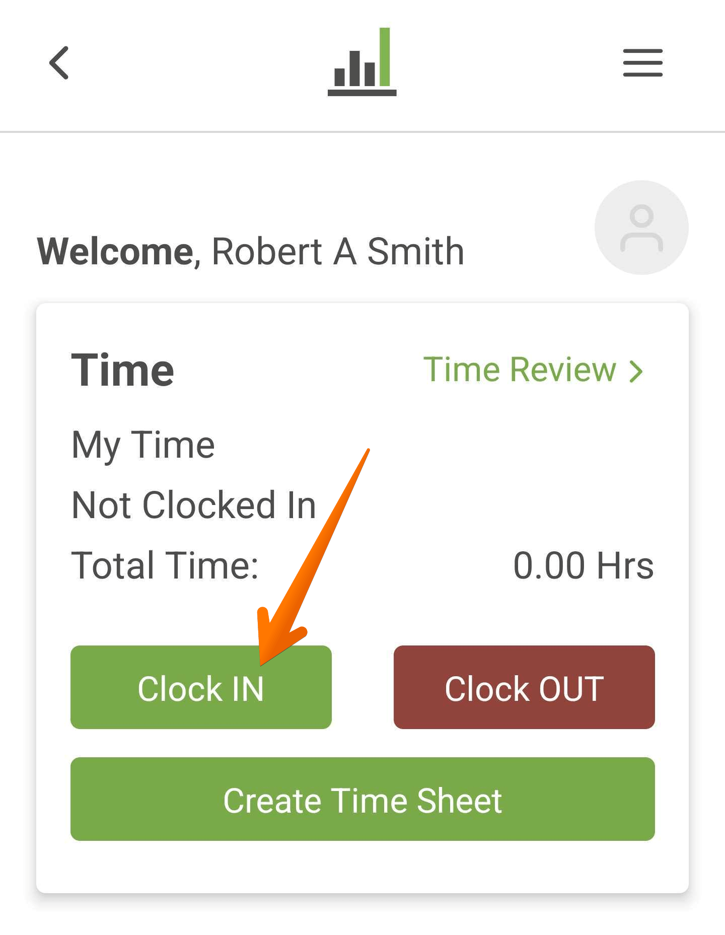 Real Time Clock IN Mobile App