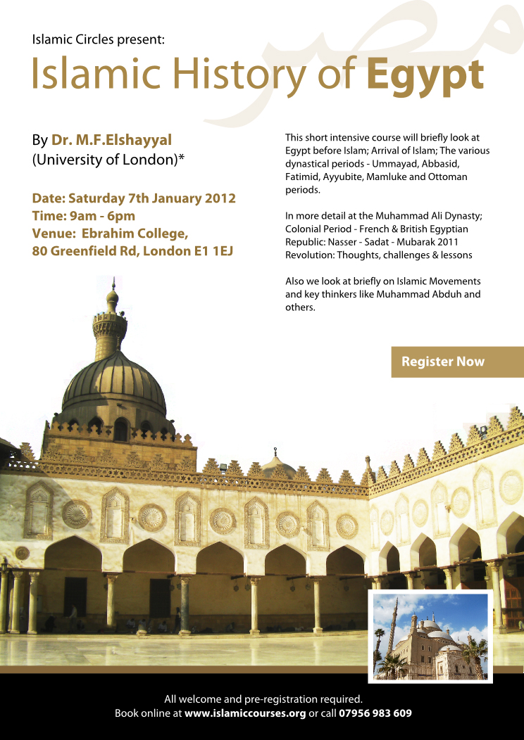 Islamic History of Egypt Islamic Courses