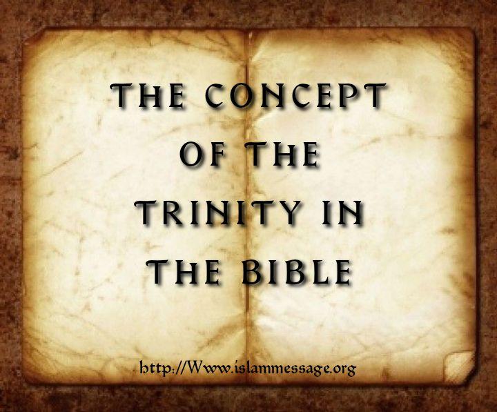 The Concept Of The Trinity In The Bible