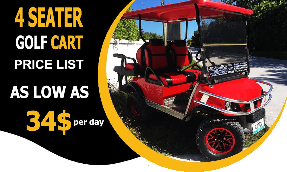 Prices Island Cruiser Golf Cart Rentals San Pedro Belize.
