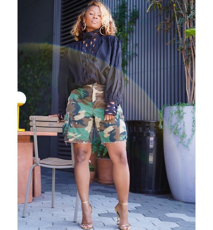 How To wear Camouflage Shorts in the Summer » IslandChic77 by Kelly W.
