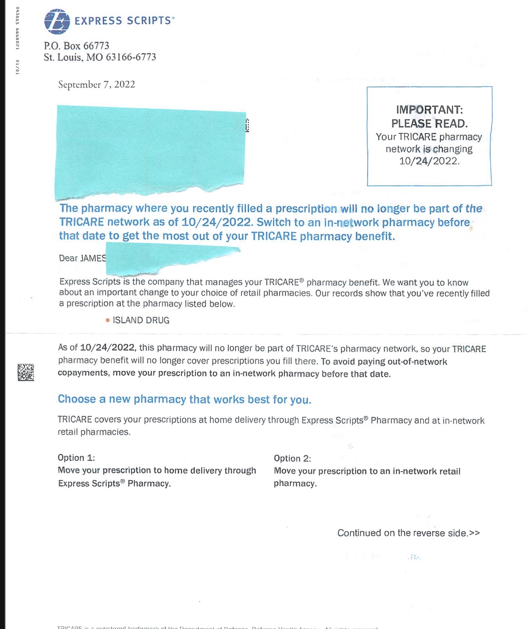 TRICARE APOCALYPSE Island Drug La Conner Drug