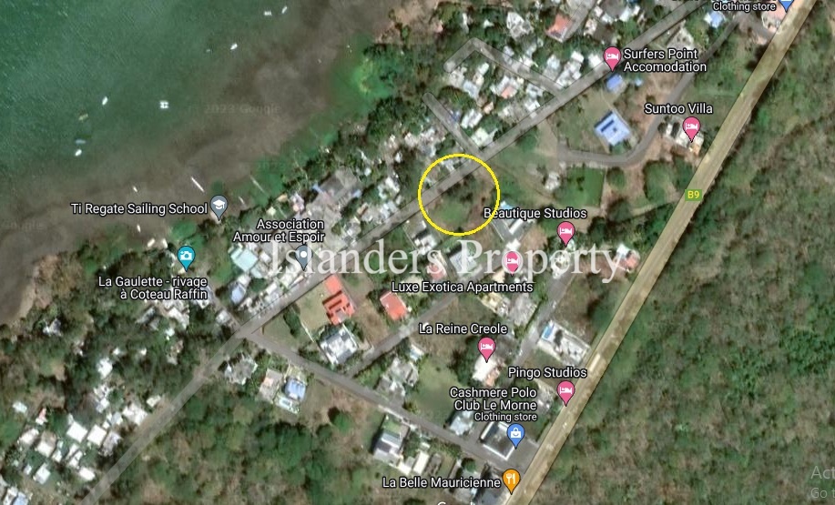 Land For Sale At Cotteau Raffin , Le Morne Agence Immobiliere Ile