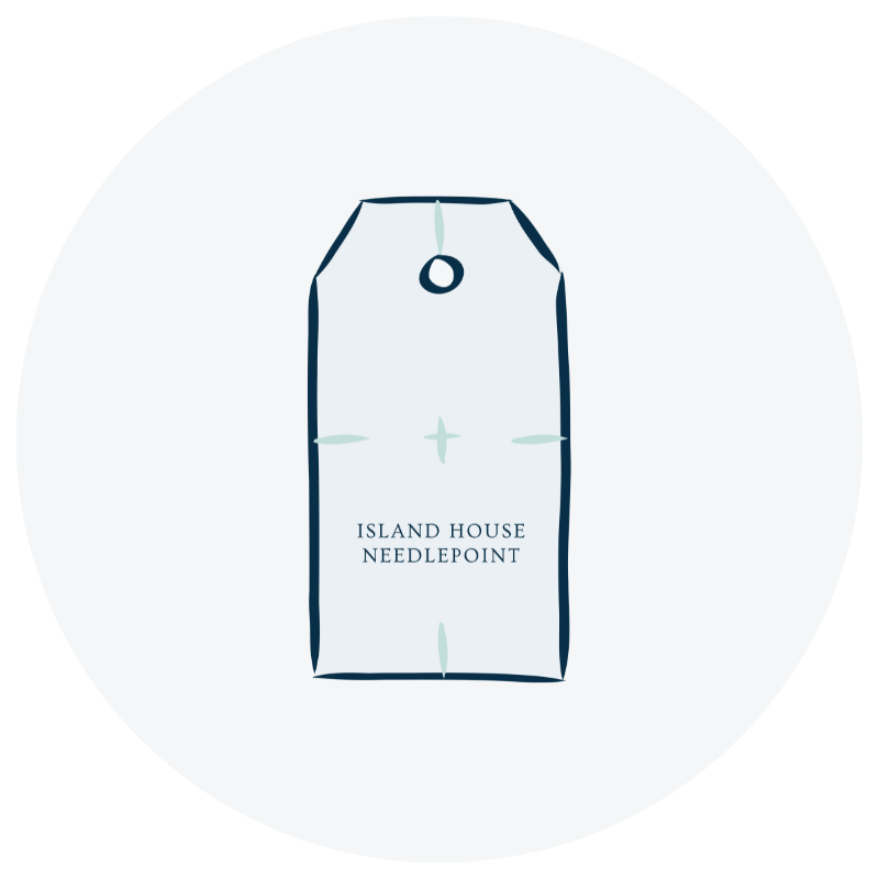 Tag Templates Island House Needlepoint