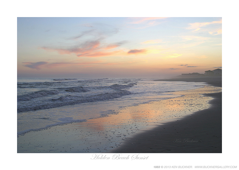 Holden Beach Sunset Photo by Ken Buckner (1883) Islands Art & Bookstore