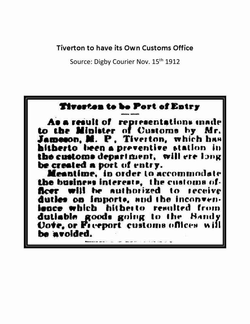 Tiverton Islands History