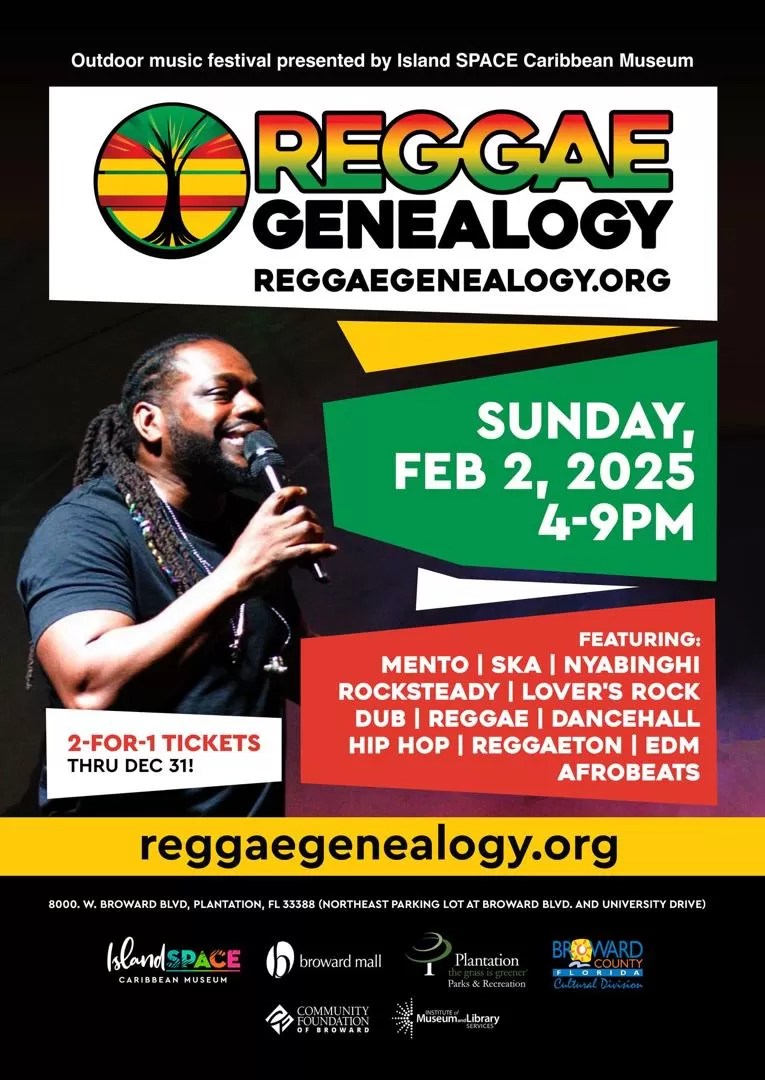 Reggae Genealogy 2025 Island SPACE