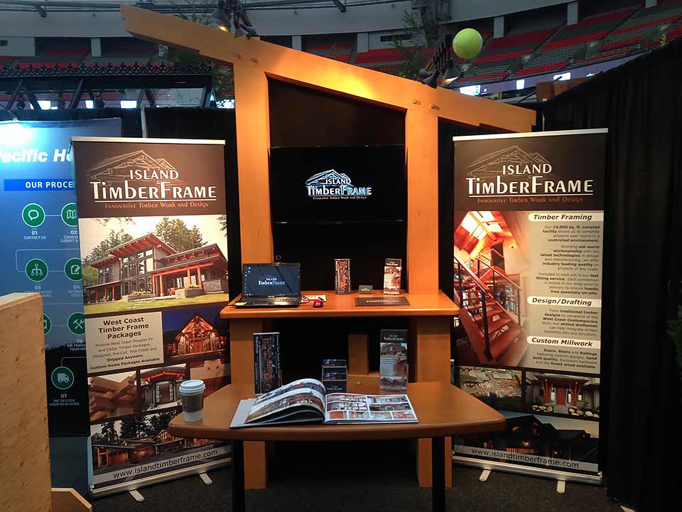 Edmonton Home and Garden Show March 1720 Island Timber Frame