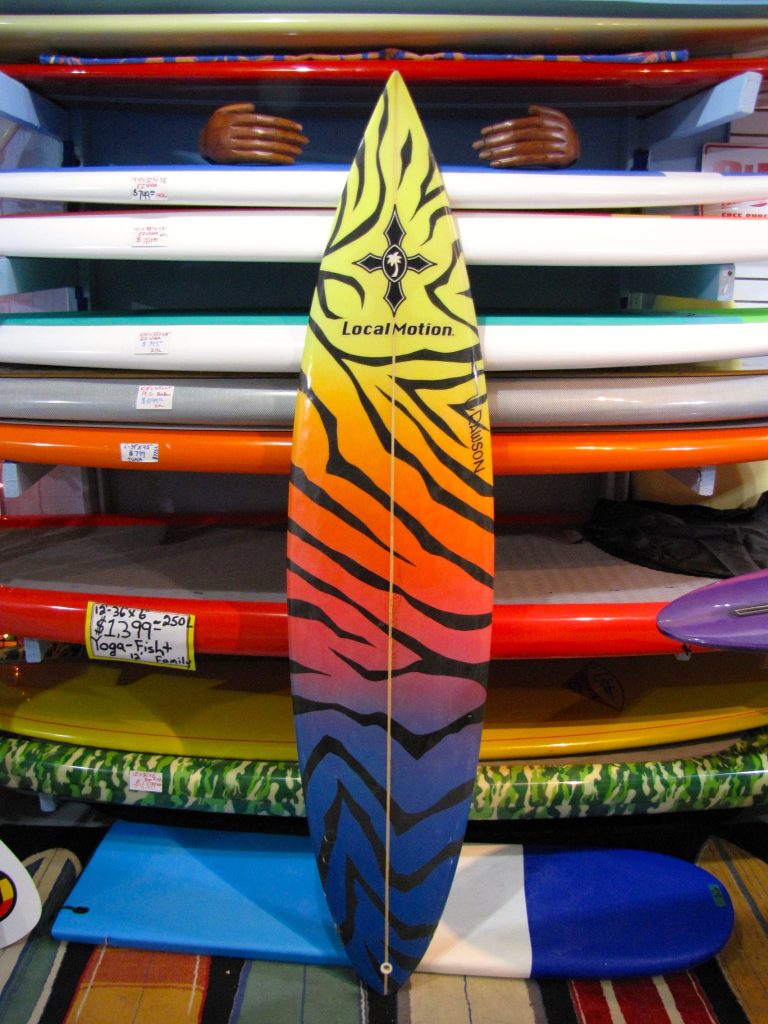 Local Motion / Pat Rawson Vintage Surfboard Island Trader Surf Shop