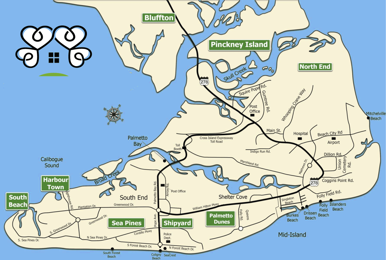 Map Of Hilton Head Area Isle Care Hilton Head Home Care While You're Away