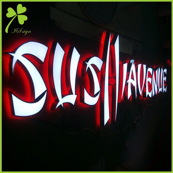 Front And Back Lit Channel Letters Sign Maker IS LED SIGN Factory