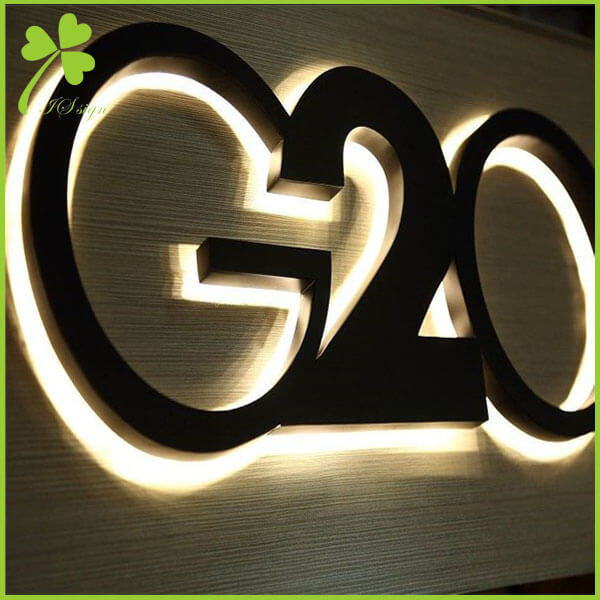 Backlit Channel Letter Signs Outdoor Metal Reverse Lit IS LED SIGN