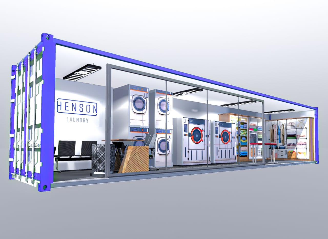 Innovative, Modern, and Easy to Install Container Laundromat Home