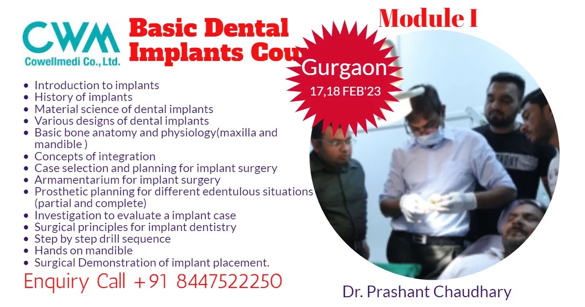 Dental Implant Courses in India Best Implant Training in Gurgaon