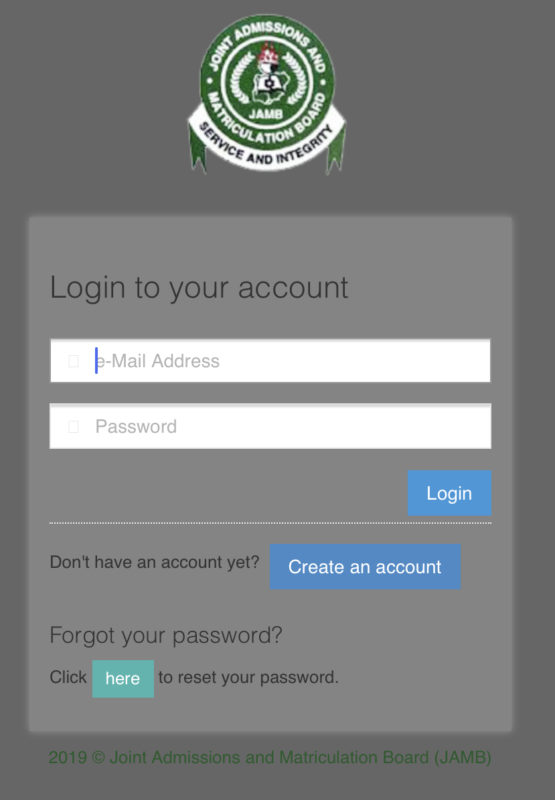 JAMB CAPS 2021 Check Admission Status And Accept Admission