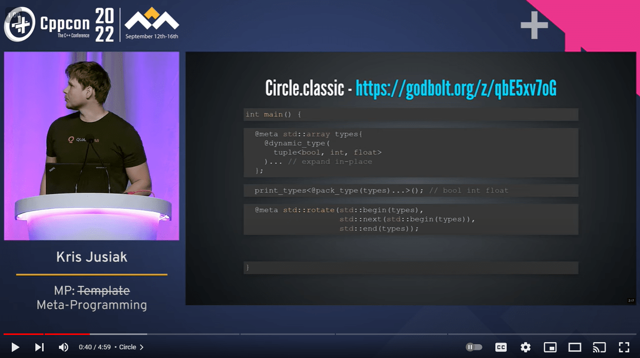 CppCon 2022 Template MetaProgramming in C++ Kris Jusiak Standard C++
