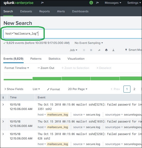 Splunk Búsqueda básica