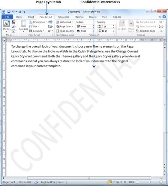 Stellen Sie das Wasserzeichen in Word 2010 ein
