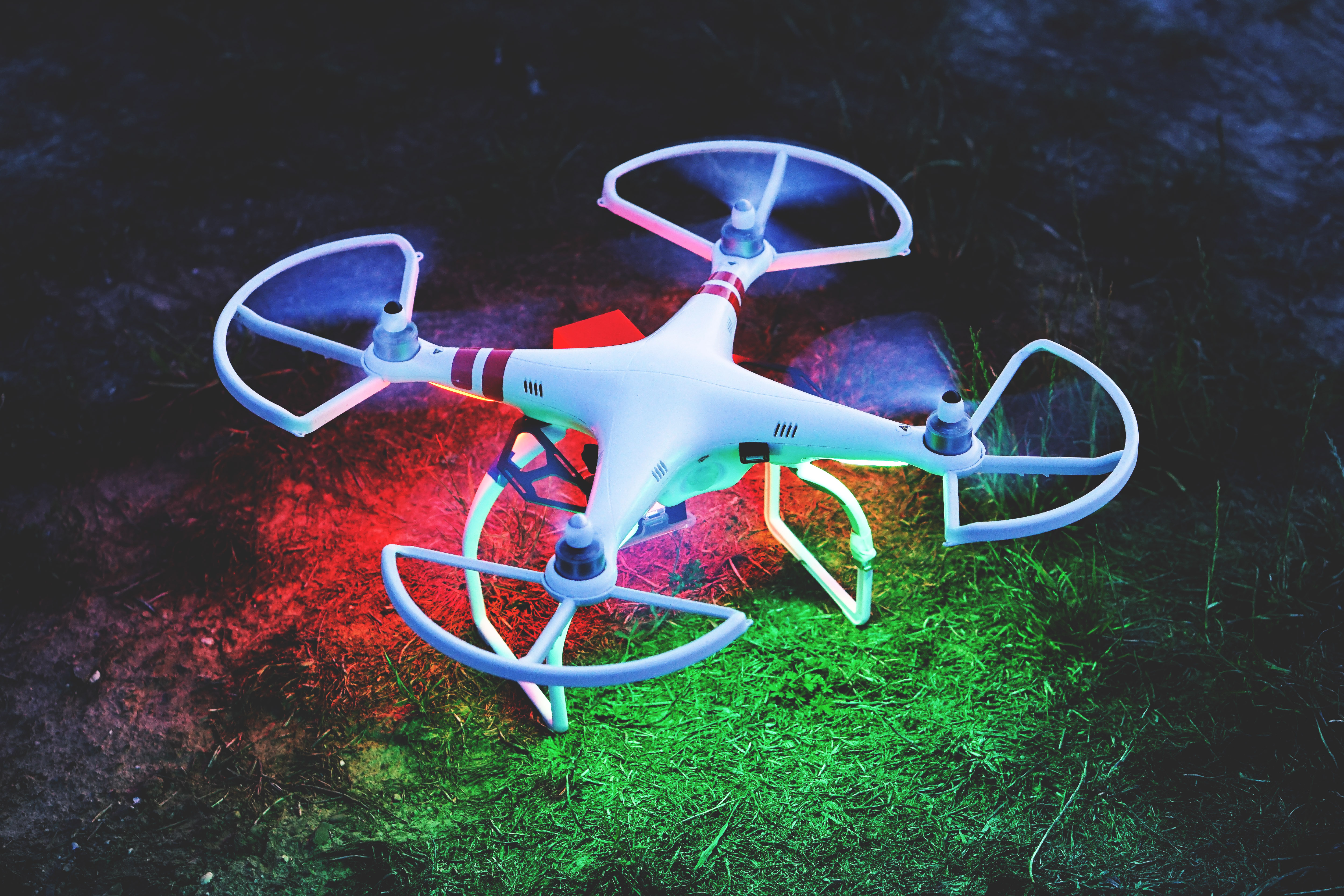 Night Drone RoyaltyFree Stock Photo