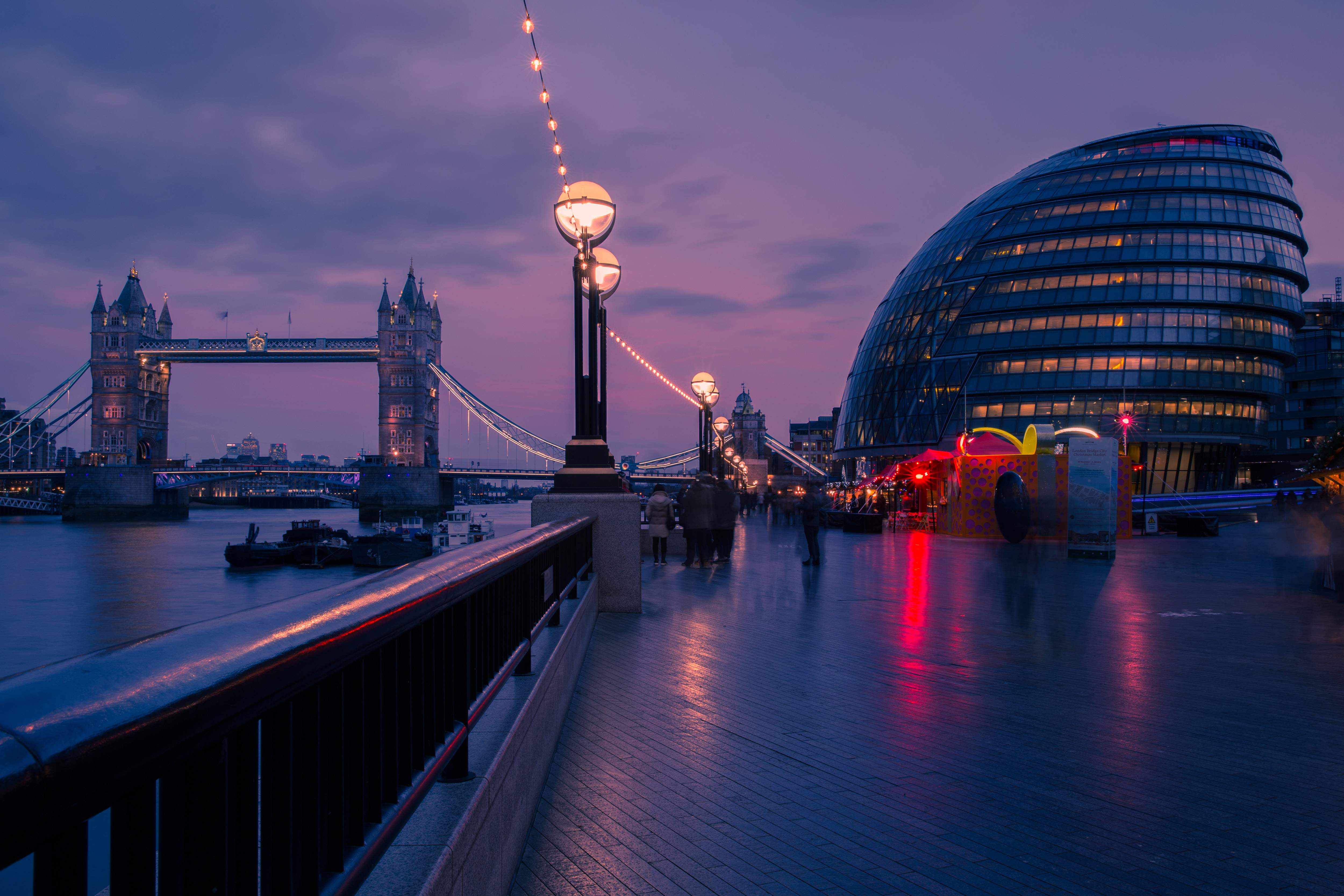 London Dusk RoyaltyFree Stock Photo