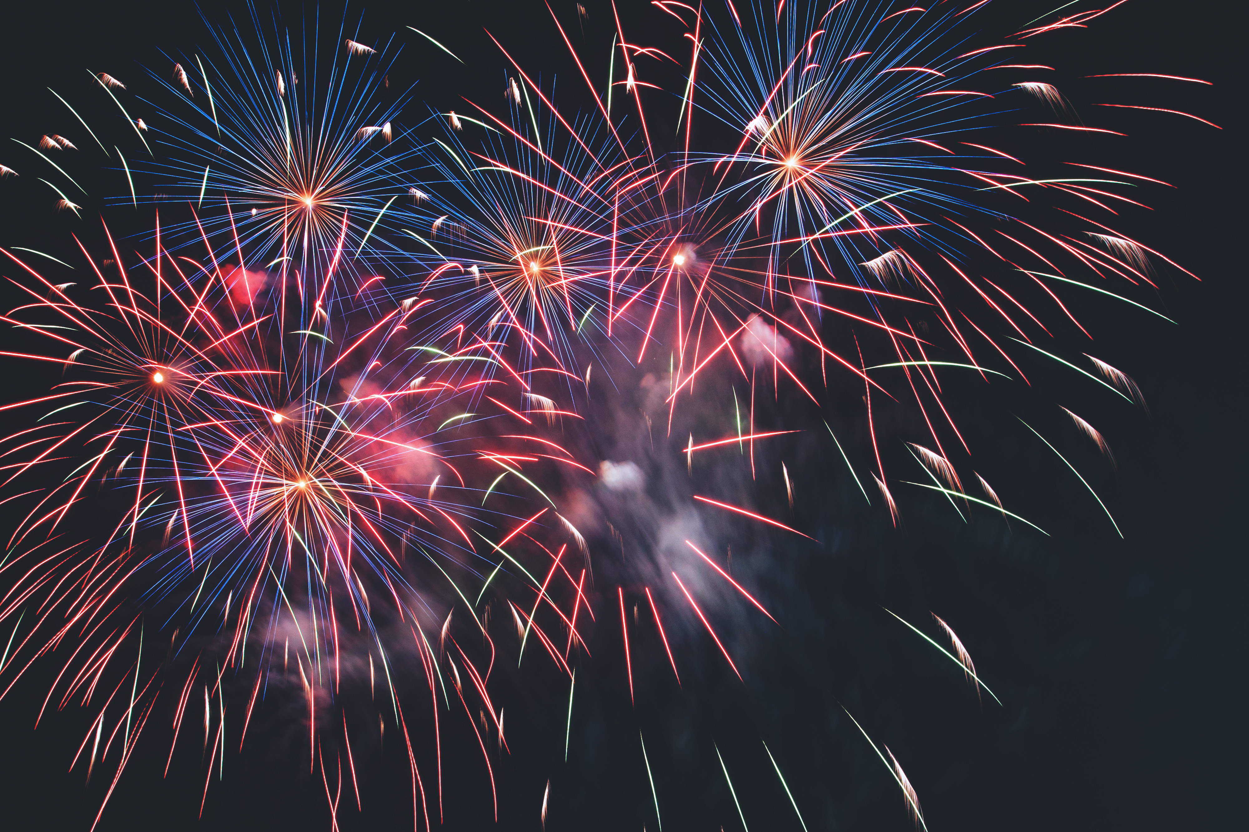 Fireworks at Night RoyaltyFree Stock Photo