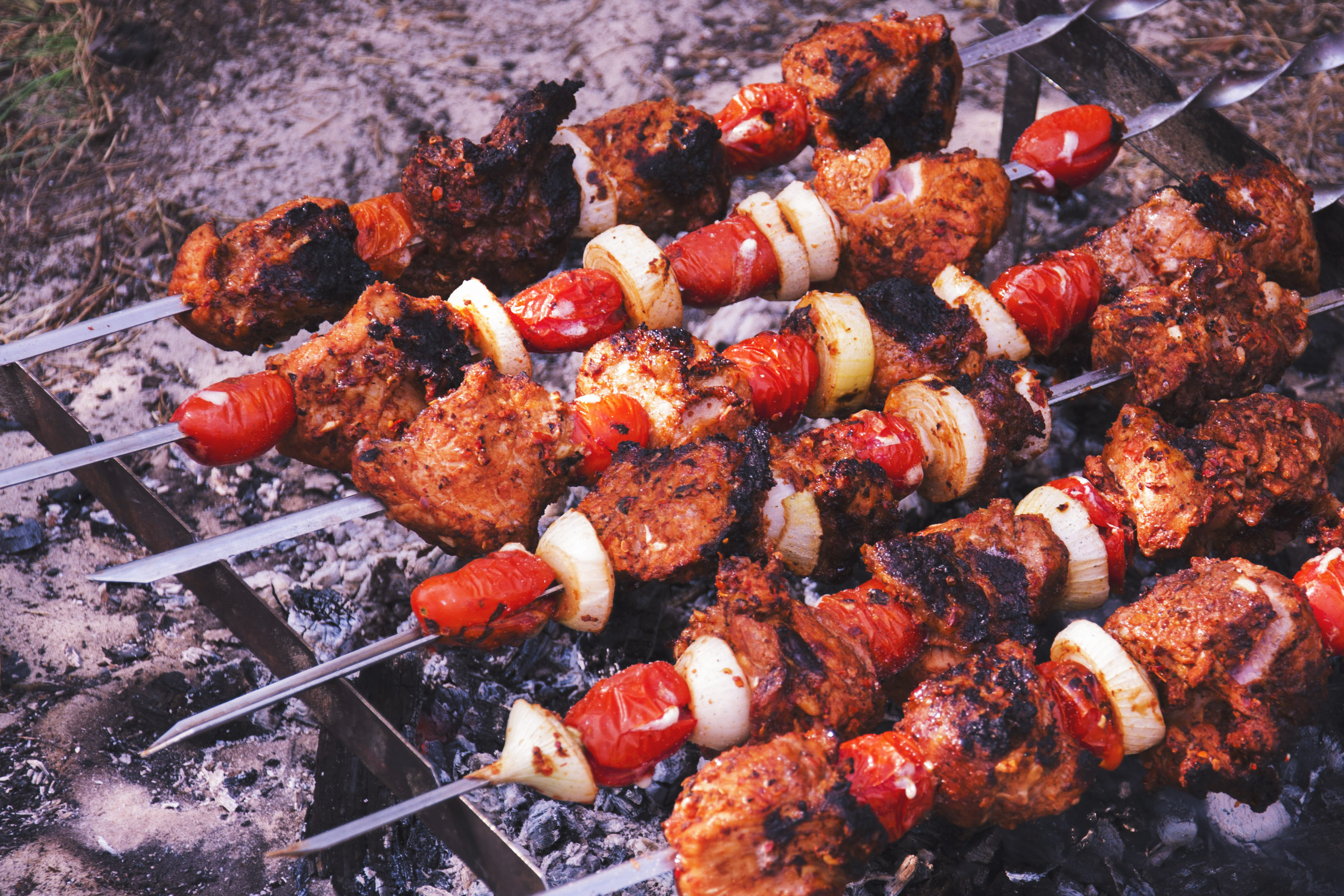 BBQ Meat Kebabs RoyaltyFree Stock Photo