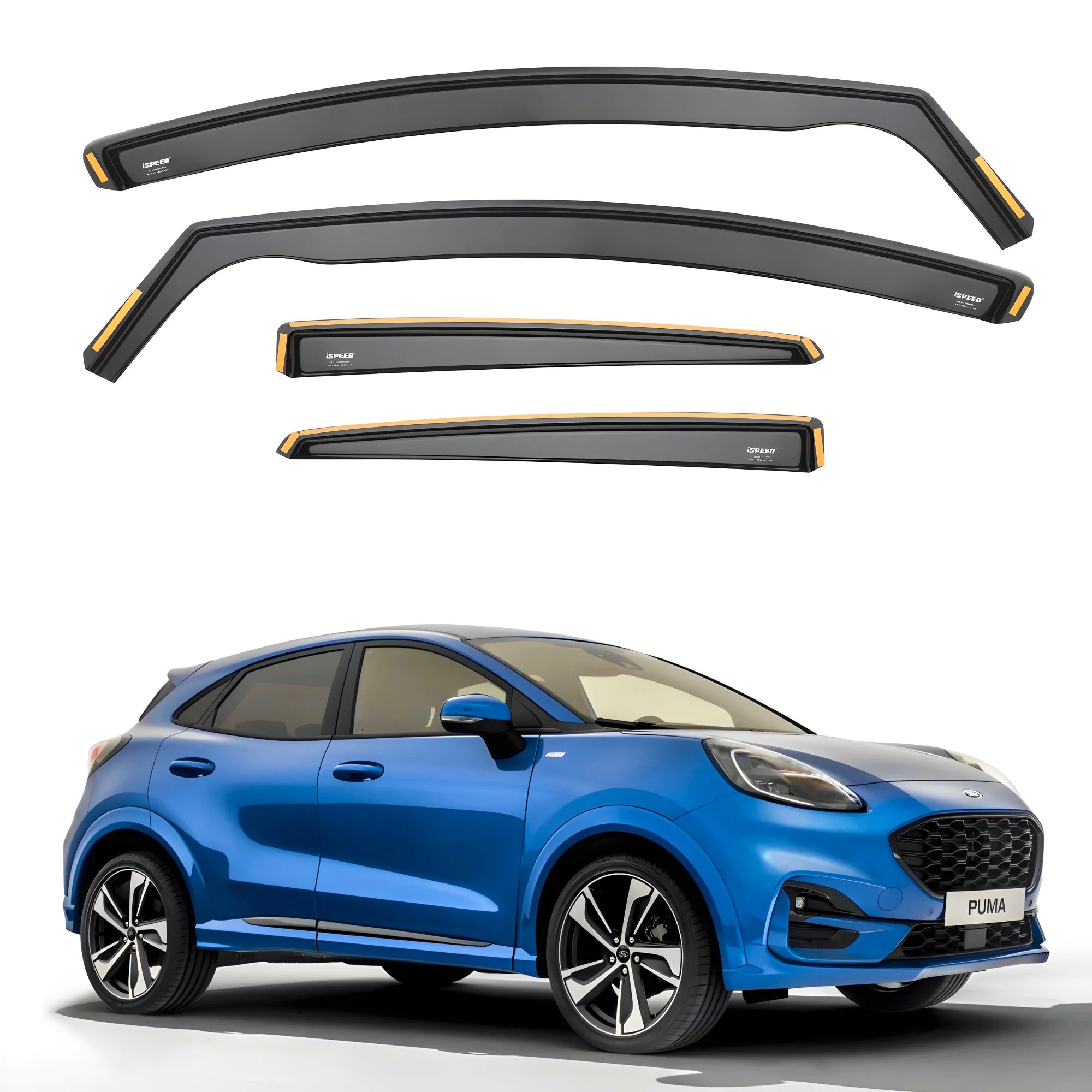 Ford Puma 20192024 5Door SUV Wind Deflectors 4pc Set ISPEED