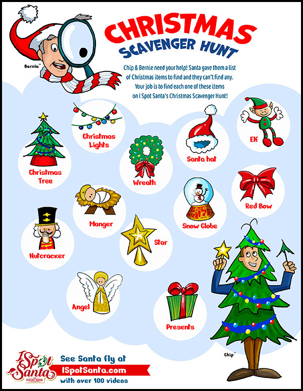Best Christmas Scavenger Hunt for Kids and It's Free