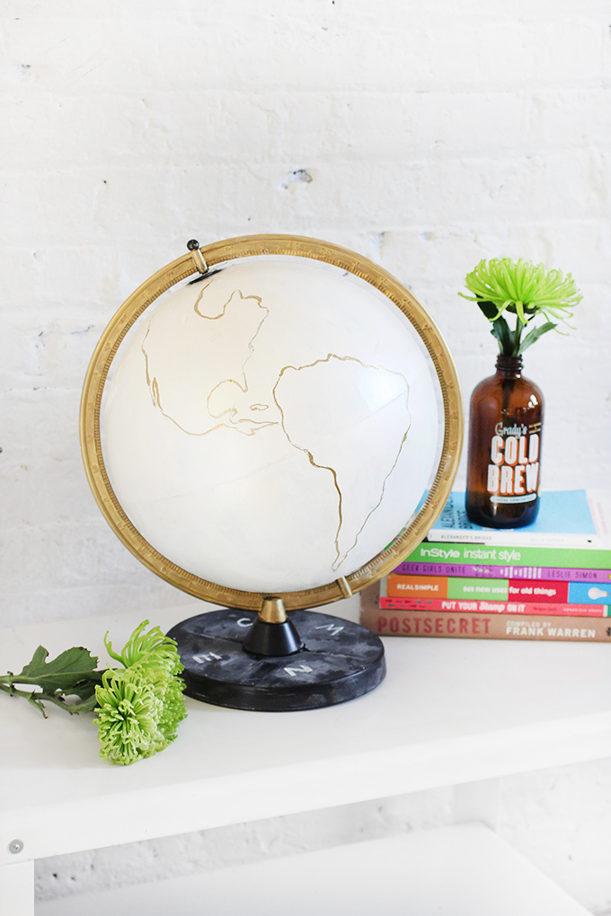 MY DIY Gold & Chalkboard Globe I Spy DIY Bloglovin’