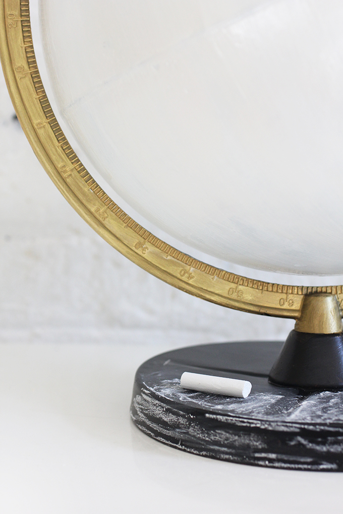 MY DIY Gold & Chalkboard Globe I Spy DIY Bloglovin’