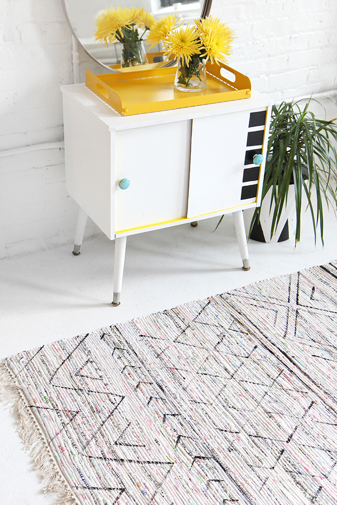 » One Material, Two DIYs Cotton Rag Rug